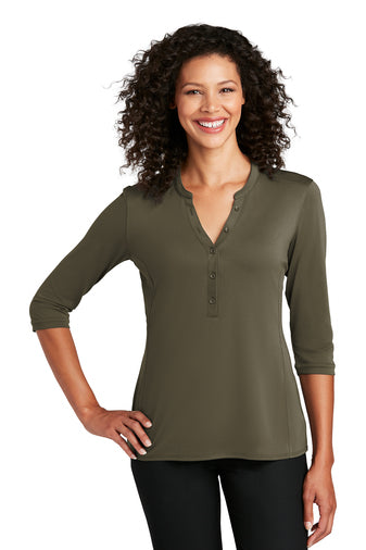 【さ】AURALEE SUPER SOFT PIQUE HENLEY AURALEE Super Soft Pique Henley Neck “Exclusive Model