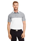 1300133 Under Armour Men's UA Playoff Block Polo - STEEL/WHITE