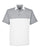 1300133 Under Armour Men's UA Playoff Block Polo - STEEL/WHITE