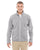 DG793 Devon & Jones Men's Bristol Full-Zip Sweater Fleece - GREY HEATHER