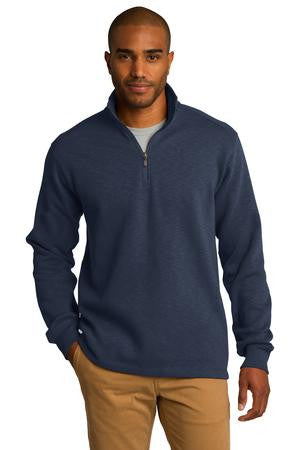 Port Authority® Slub Fleece 1/4-Zip Pullover. F295 - LogoShirtsWholesale