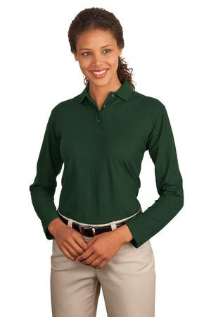 Silk polo shirt