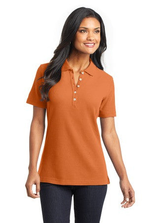 Ladies orange cheap polo shirt