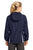 Sport-Tek® Ladies Colorblock Hooded Raglan Jacket. LST76 - TRUE NAVY