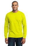Port & Company® - Long Sleeve 50/50 Cotton/Poly T-Shirt. PC55LS- Safety Colors - LogoShirtsWholesale
- 1