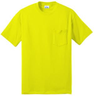 PORT AND COMPANY 50/50 Cotton/Poly T-Shirt With Pocket - Soft, Durable, Up To 5% Recycled Poly