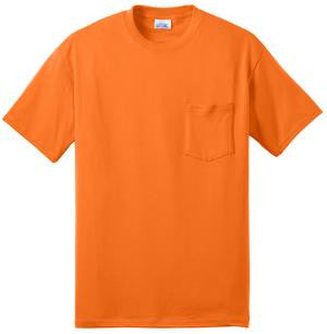PORT AND COMPANY 50/50 Cotton/Poly T-Shirt With Pocket - Soft, Durable, Up To 5% Recycled Poly - View #11