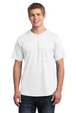 Port & Company® - All-American Pocket Tee. USA100P - WHITE