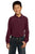 Y320 Port Authority® - Youth Long Sleeve Pique Knit Shirt - LogoShirtsWholesale                                                                                                     
 - 3