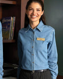 M550W Harriton Women's LongSleeve Denim - LogoShirtsWholesale
- 1