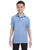 Hanes® - Youth 5.6-Ounce Jersey Knit Sport Shirt - 054Y - LogoShirtsWholesale                                                                                                     
 - 1