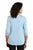 LK750 Port Authority  Ladies UV Choice Pique Henley - Cloud Blue