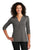 LK750 Port Authority  Ladies UV Choice Pique Henley - Sterling Grey