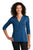 LK750 Port Authority  Ladies UV Choice Pique Henley - True Blue