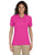437W Jerzees Ladies' 5.6 oz., 50/50 Jersey Polo with SpotShield™ - Rogue PInk