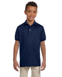 437Y Jerzees Youth 5.6 oz., SpotShield Polo - NAVY