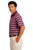 Nike Golf Dri-FIT Tech Stripe Polo. 578677 - Team Red