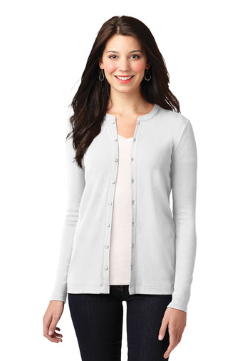 Port Authority Ladies Concept Stretch Cardigan – Soft Button-Front Sweater For Layering, LM1008