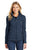 L231 Port Authority® Ladies Digi Stripe Fleece Jacket - Navy