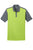 Nike Golf Dri-FIT Colorblock Icon Polo. 746101 - Chartreuse/ Dark Grey