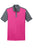 Nike Golf Dri-FIT Colorblock Icon Polo. 746101 - Vivid Pink/ Dark Grey