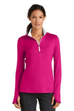 Golf Ladies Dri-FIT Stretch 1/2-Zip Cover-Up. 779796 - Sport Fuchsia