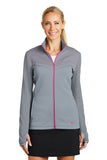 Nike Golf Ladies Therma-FIT Hypervis Full-Zip Jacket. 779804 - Cool Grey/ Vivid Pink