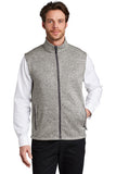 F236 Port Authority ® Sweater Fleece Vest - Grey Heather