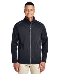 CE708 Ash City - Core 365 Men's Techno Lite Three-Layer Knit Tech-Shell - BLACK