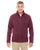 DG792 Devon & Jones Adult Bristol Sweater Fleece - BURGUNDY