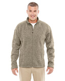 DG793 Devon & Jones Men's Bristol Full-Zip Sweater Fleece - KHAKI