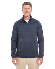 DG798 Devon & Jones Men's Newbury Mélange Fleece - NAVY