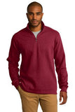 Port Authority® Slub Fleece 1/4-Zip Pullover. F295 - LogoShirtsWholesale                                                                                                     
 - 1