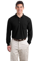 Port Authority® - Long Sleeve  Sport Shirt with Pocket - K500LSP - LogoShirtsWholesale                                                                                                     
 - 1