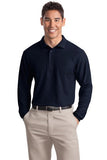 K500LS Port Authority Silk Touch Long Sleeve Pique - LogoShirtsWholesale                                                                                                     
 - 1