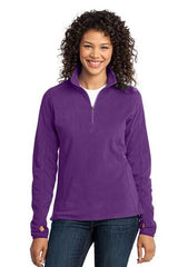Port Authority® Ladies Microfleece 1/2-Zip Pullover. L224 - LogoShirtsWholesale                                                                                                     
 - 1