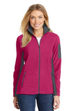 Port Authority® Ladies Summit Fleece Full-Zip Jacket. L233 - Dark Fuchsia
