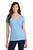 Port & Company® Ladies Fan Favorite V-Neck Tee. LPC450V - LT. BLUE