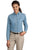 LSP10 Port & Company Ladies' Long Sleeve Denim - LogoShirtsWholesale                                                                                                     
 - 1