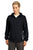 Sport-Tek® Ladies Colorblock Hooded Raglan Jacket. LST76 - BLACK