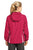 Sport-Tek® Ladies Colorblock Hooded Raglan Jacket. LST76 - PINK RASPBERRY