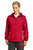 Sport-Tek® Ladies Colorblock Hooded Raglan Jacket. LST76 - TRUE RED