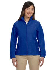 M990W Harriton Ladies' 8 oz. Full-Zip Fleece - ROYAL