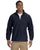 M990 Harriton Men's 8 oz. Full-Zip Fleece - NAVY