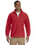 M990 Harriton Men's 8 oz. Full-Zip Fleece - RED