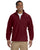 M990 Harriton Men's 8 oz. Full-Zip Fleece - WINE