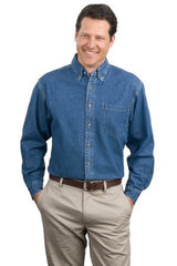 Port Authority® Heavyweight Denim Shirt. S100 - LogoShirtsWholesale                                                                                                     
