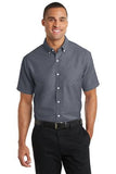 Port Authority® Short Sleeve SuperPro™ Oxford Shirt. S659 - LogoShirtsWholesale                                                                                                     
 - 1