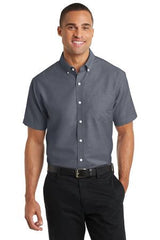 Port Authority® Short Sleeve SuperPro™ Oxford Shirt. S659 - LogoShirtsWholesale                                                                                                     
 - 1