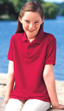 K500Y Port Authority Youth Silk Touch Pique - LogoShirtsWholesale                                                                                                     
 - 1